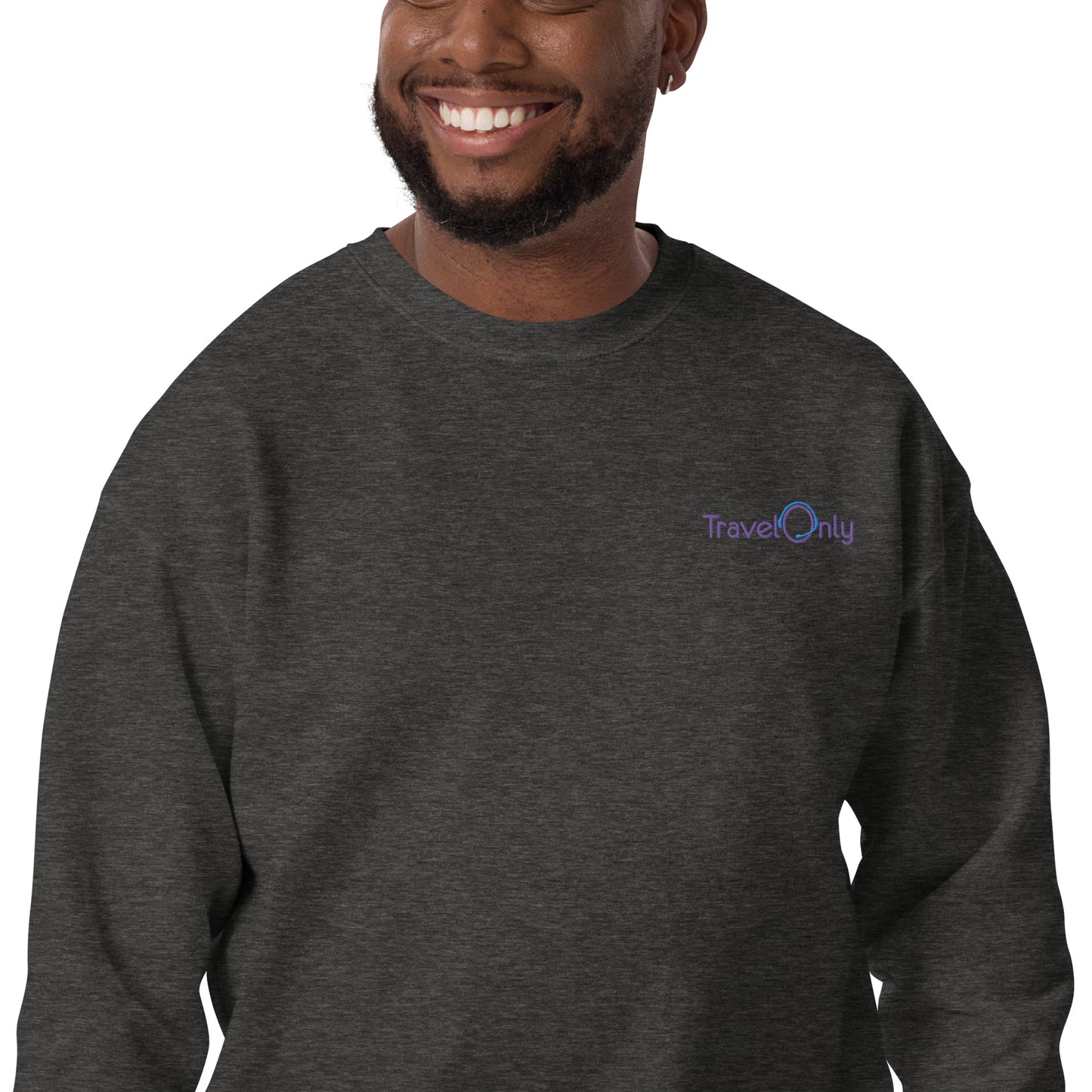 Premium Unisex Crewneck (TravelOnly Purple Logo)