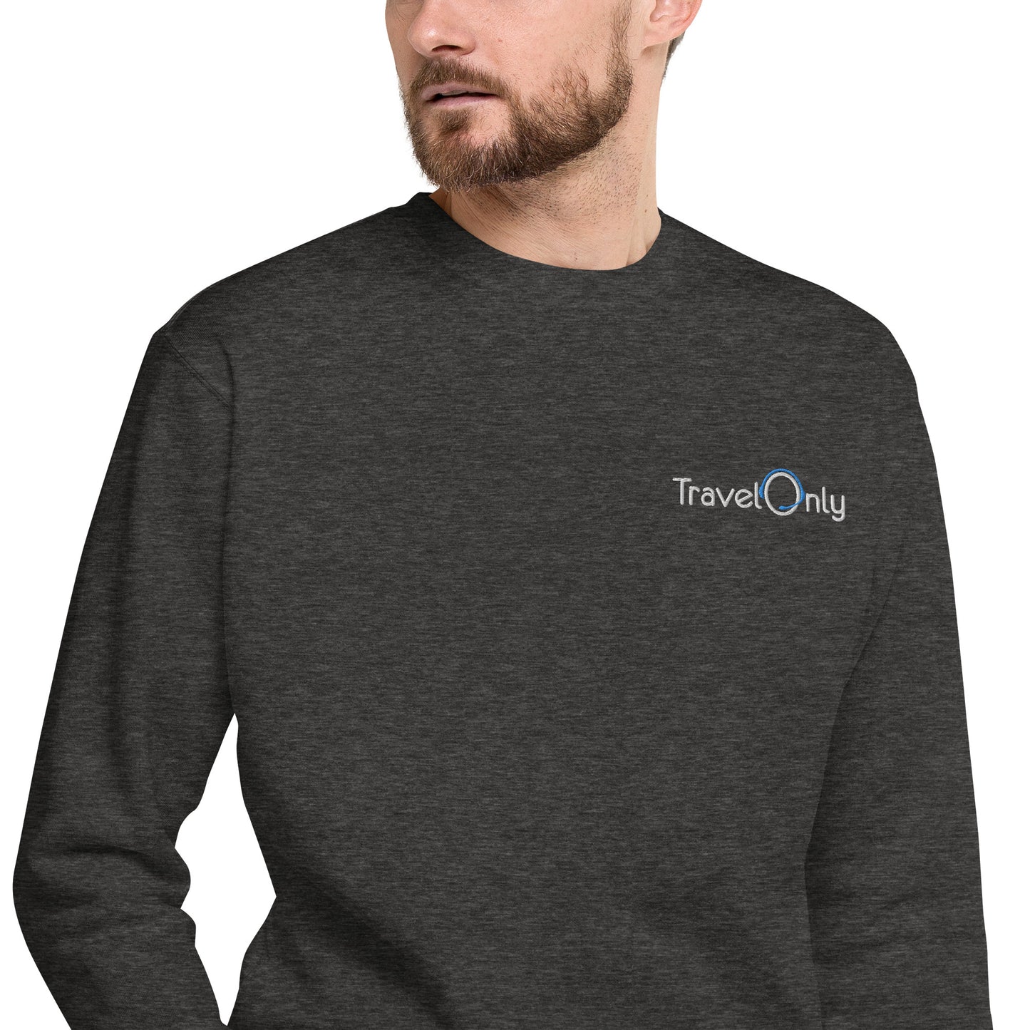 Premium Unisex Crewneck (TravelOnly White Logo)