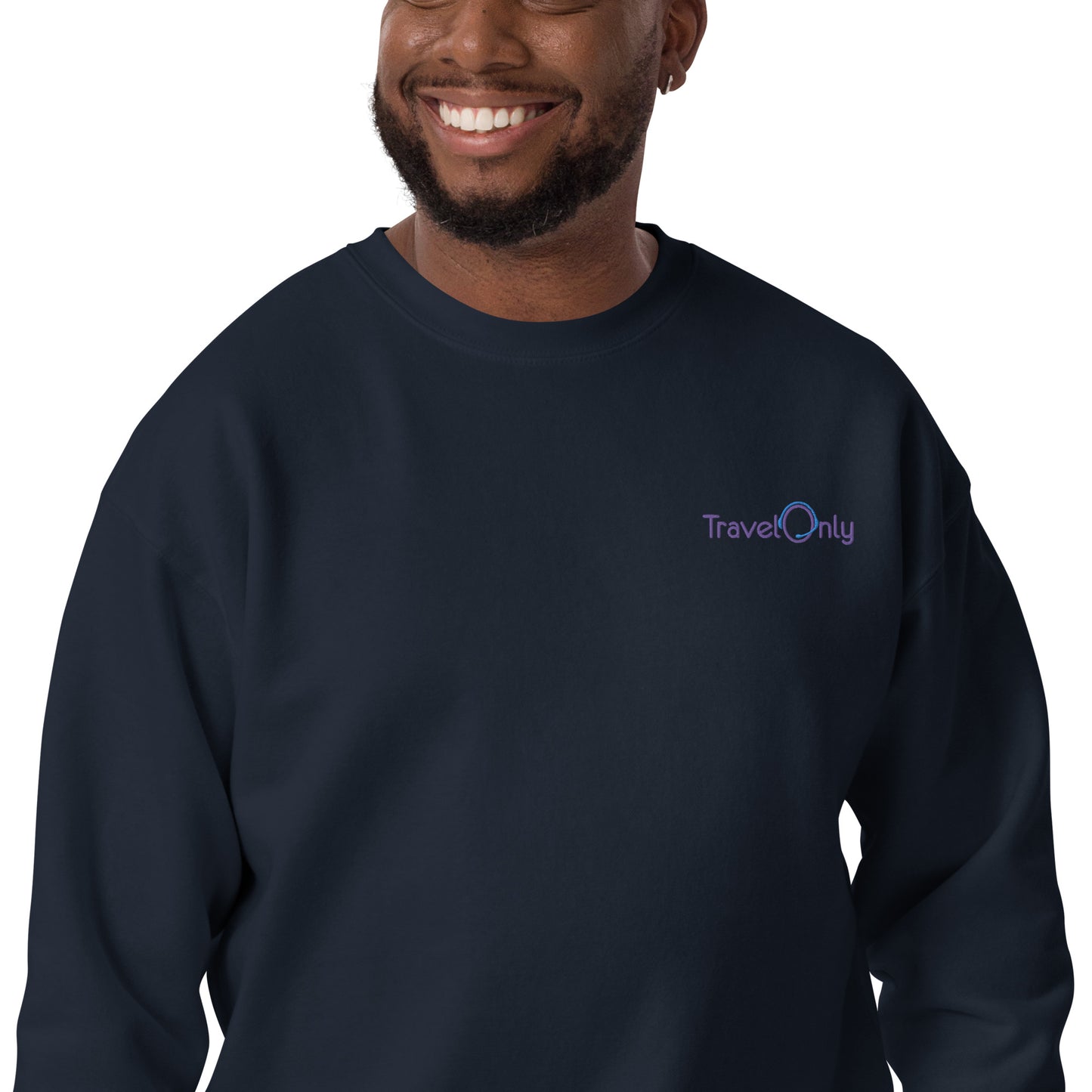 Premium Unisex Crewneck (TravelOnly Purple Logo)