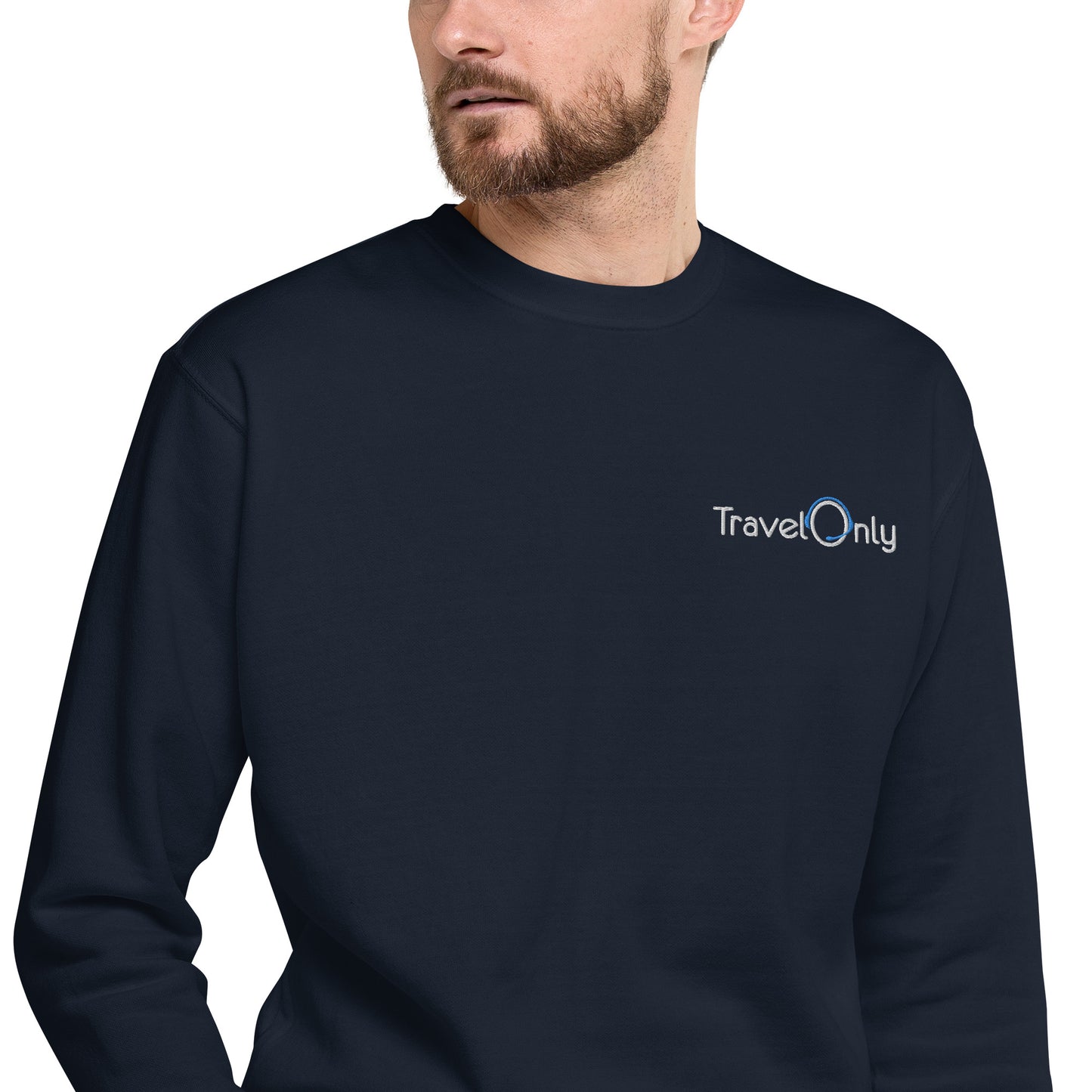 Premium Unisex Crewneck (TravelOnly White Logo)