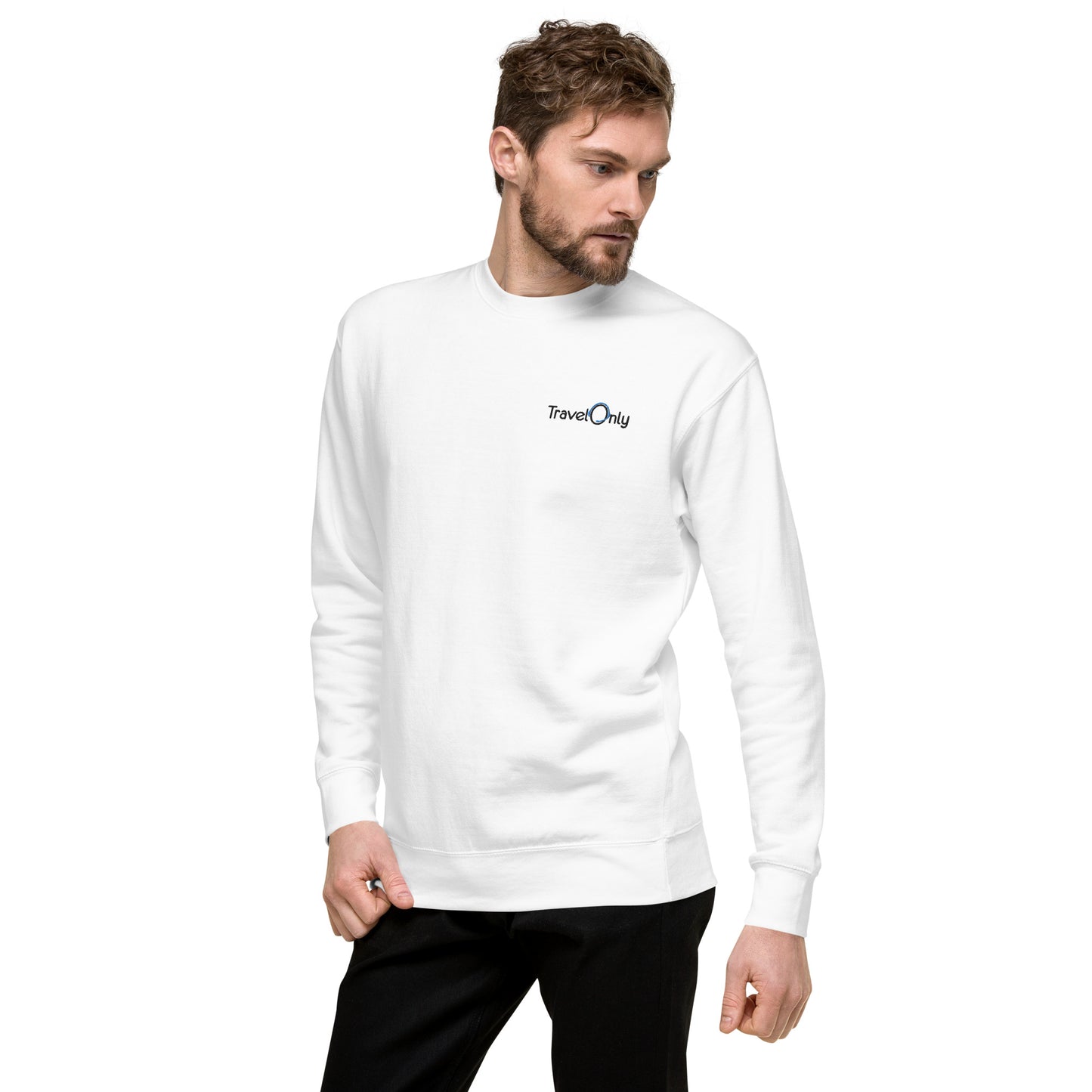 Premium Unisex Crewneck (TravelOnly Black Logo)