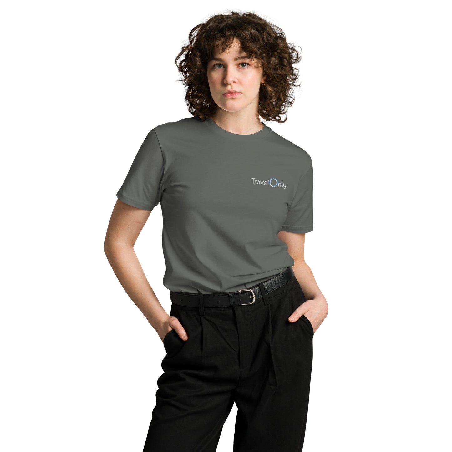 Women's Premium T-shirt (White TravelOnly Logo)