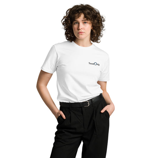 Women's Premium T-shirt (Black TravelOnly Logo)