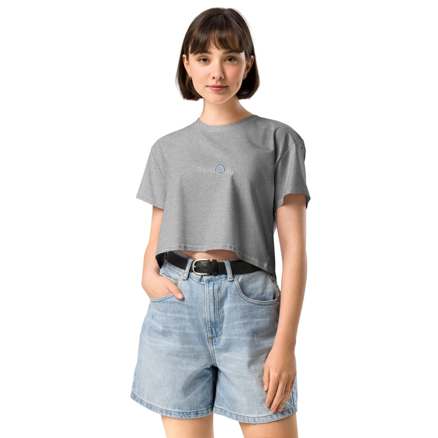 Women’s Crop Top (TravelOnly White Logo)