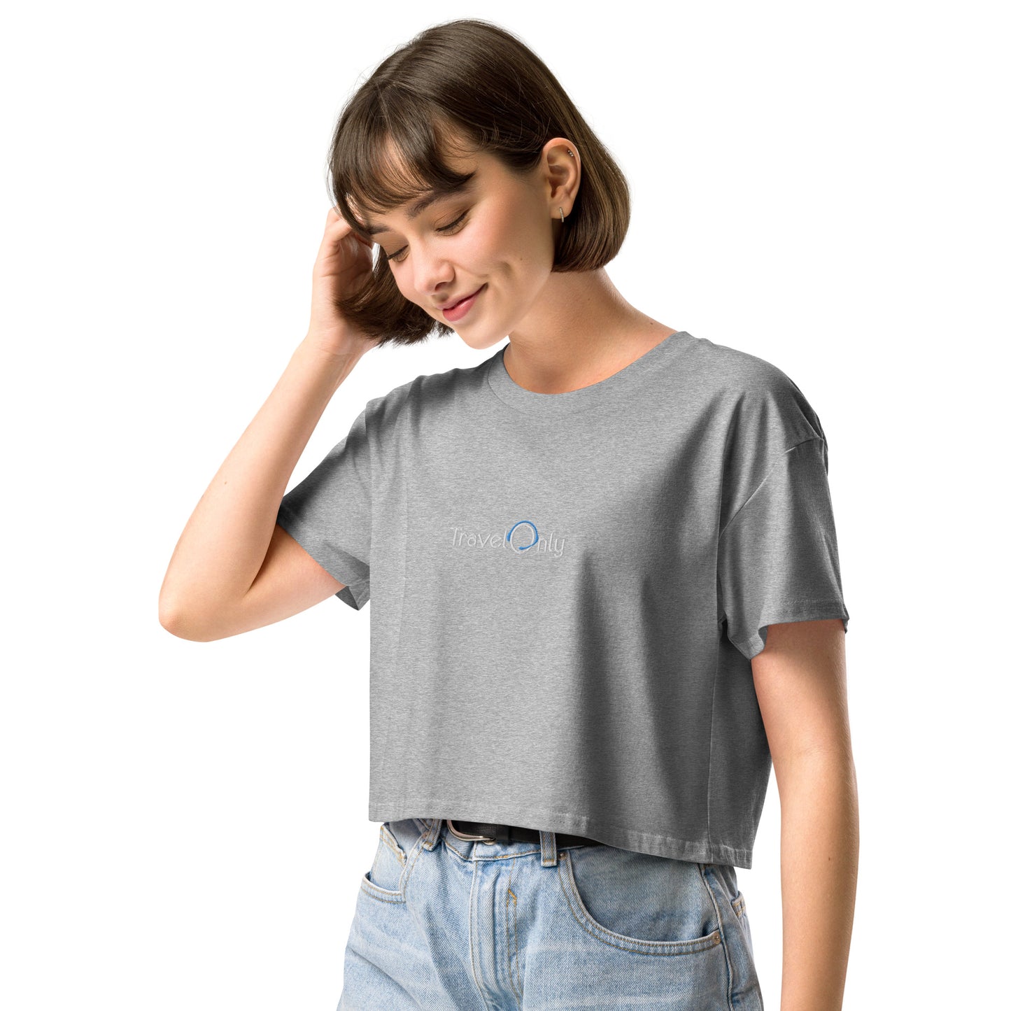 Women’s Crop Top (TravelOnly White Logo)