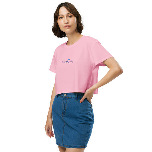 Women’s Crop Top (TravelOnly Purple Logo)