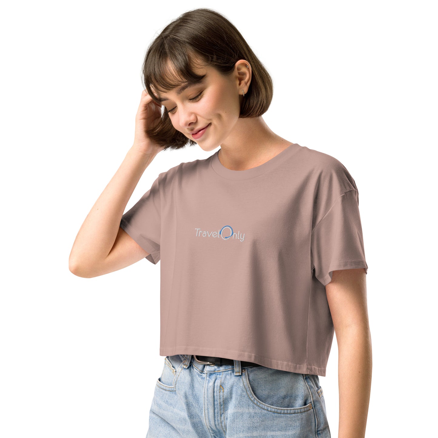 Women’s Crop Top (TravelOnly White Logo)