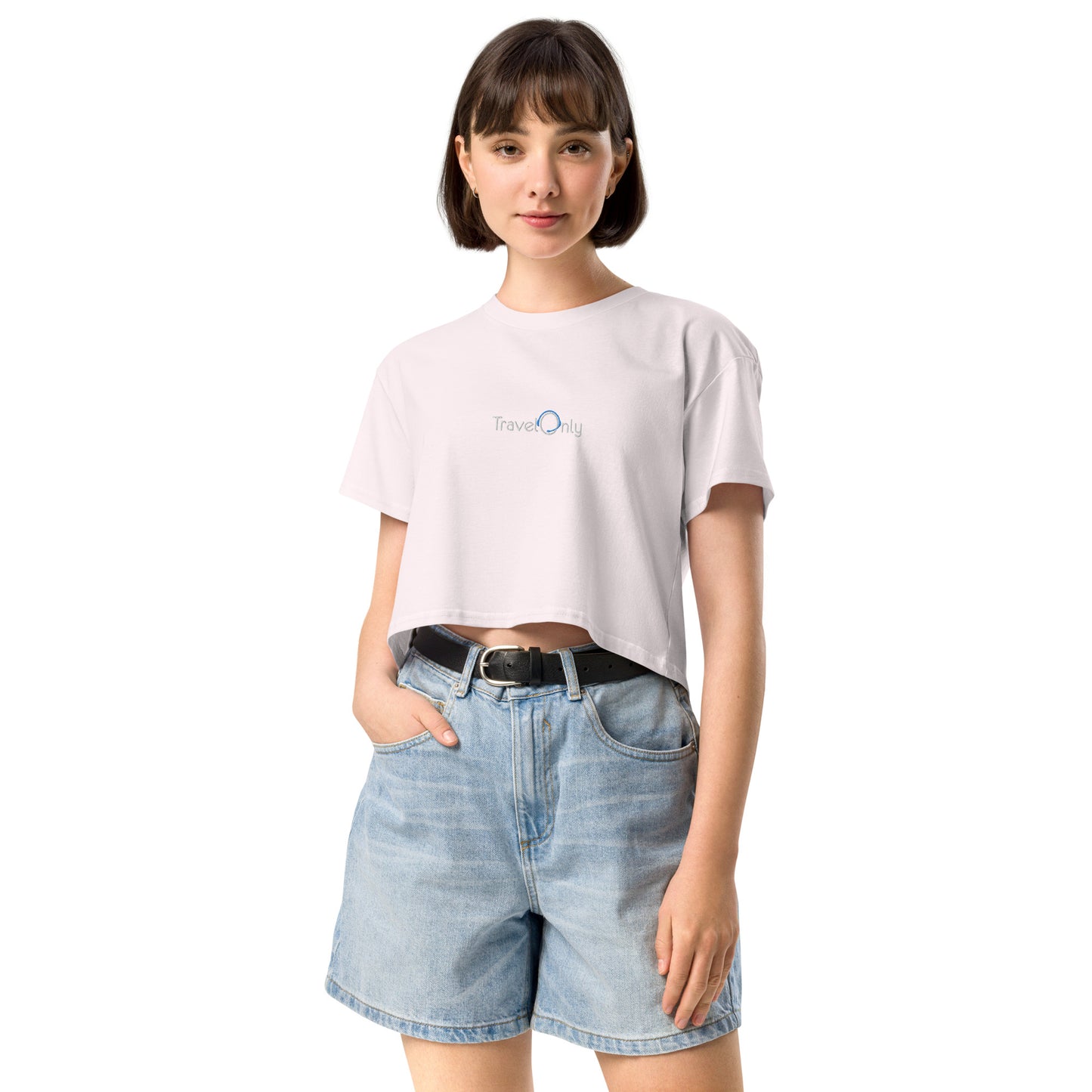 Women’s Crop Top (TravelOnly White Logo)