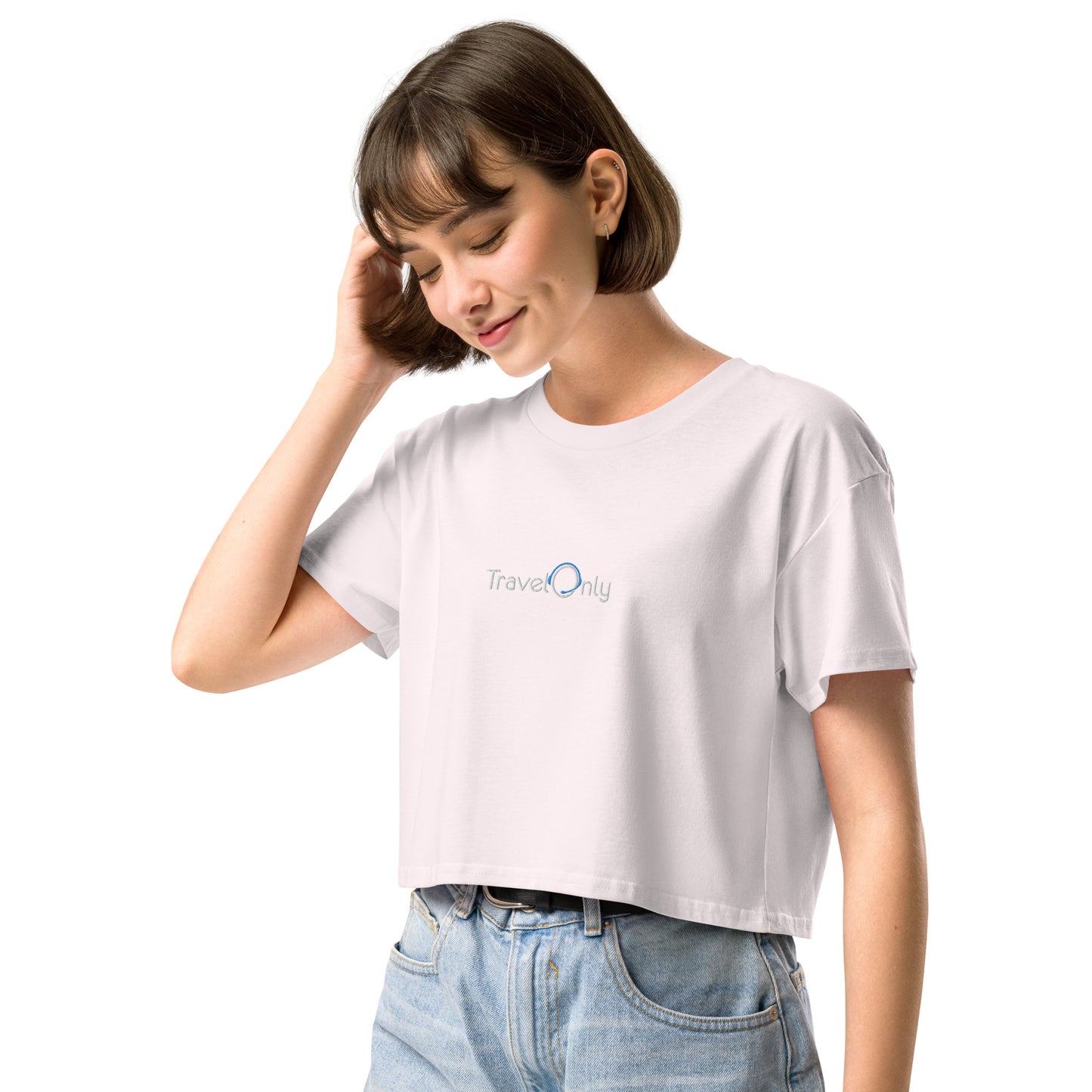 Women’s Crop Top (TravelOnly White Logo)