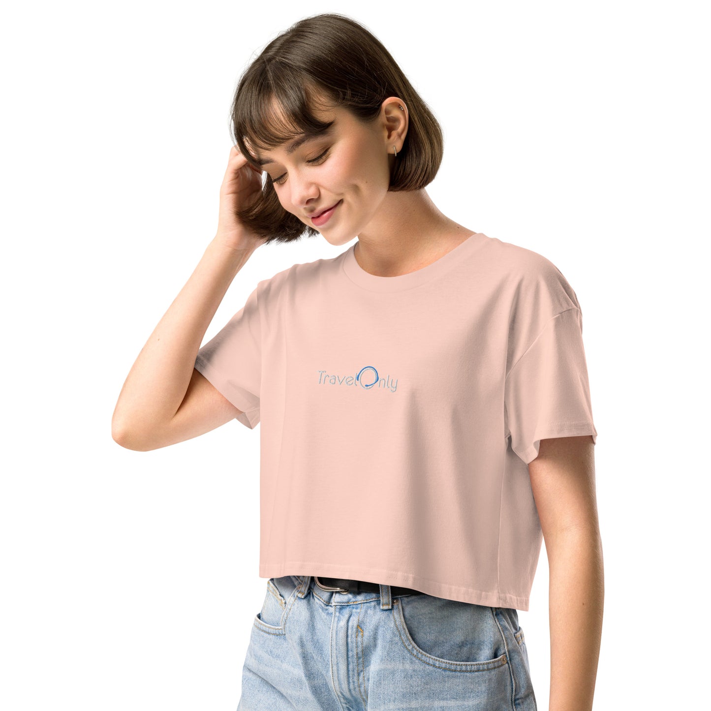 Women’s Crop Top (TravelOnly White Logo)