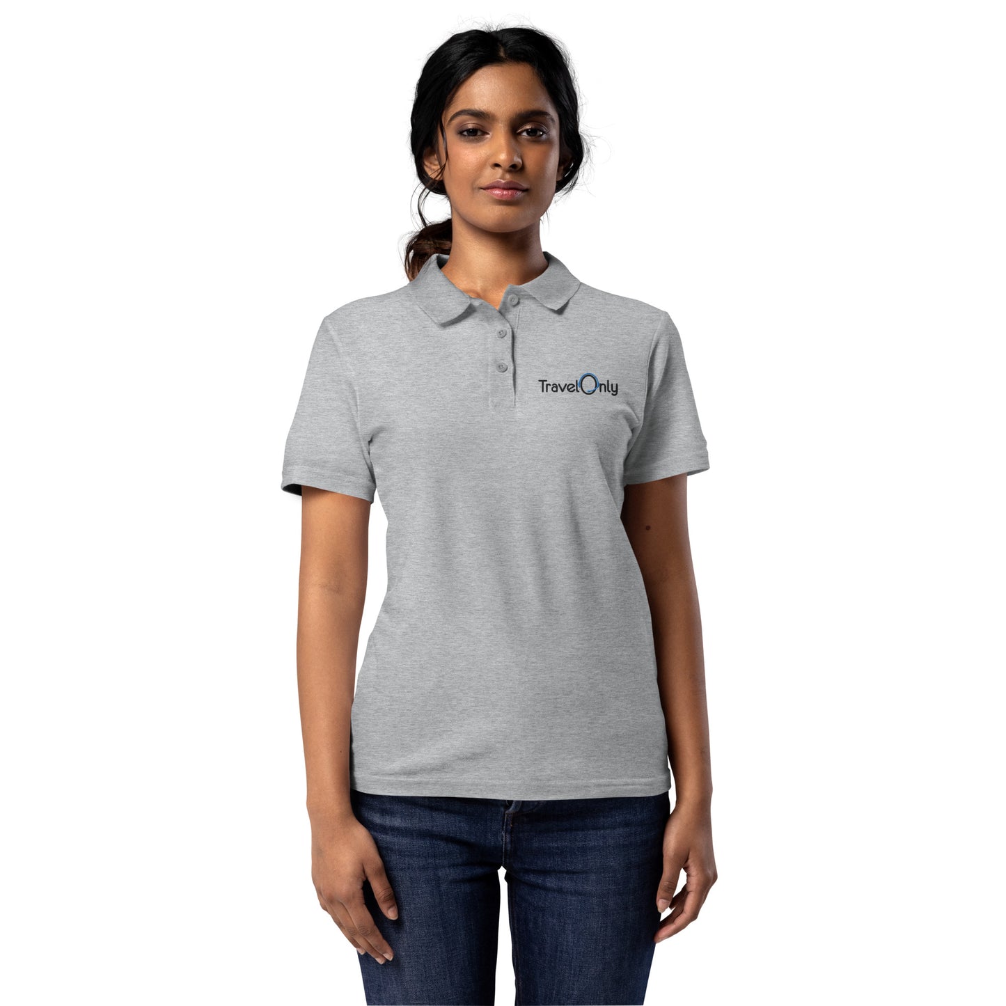 Women’s Pique Polo Shirt (TravelOnly Black Logo)